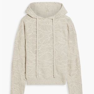 TWENTY Montreal Knit Hoodie NWT— off-white, abstract knit sweater pattered